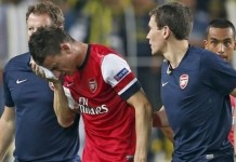 Laurent Koscielny: Arsenal Wait On News Of Defender’s Head Injury