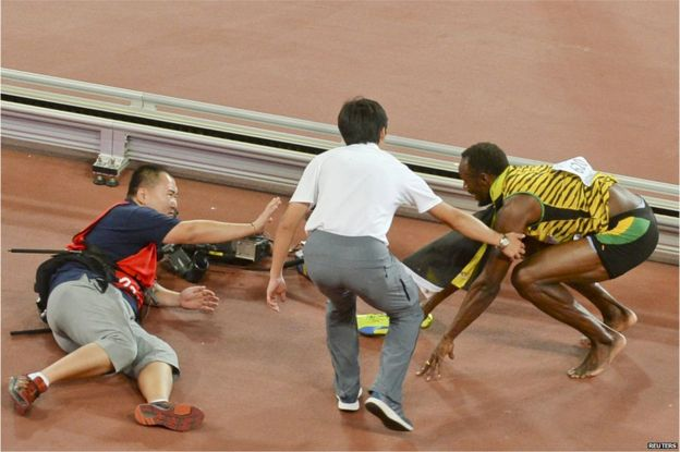 USAIN FALL 2 - THEWILL NEWS MEDIA USAIN FALL 2
