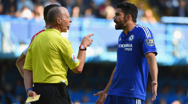 DIEGO COSTA AND MIKE DEAN