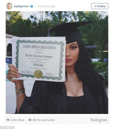 4-Kylie Jenner after getting high school diploma - THEWILL NEWS MEDIA
