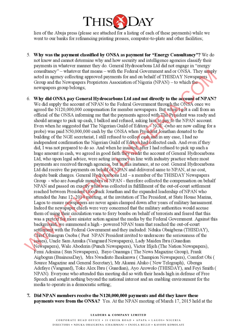 EFCC LETTER ON COMPENSATION0002 - THEWILL NEWS MEDIA