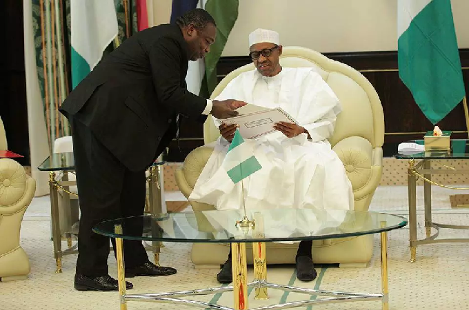 Buhari and President Obiang