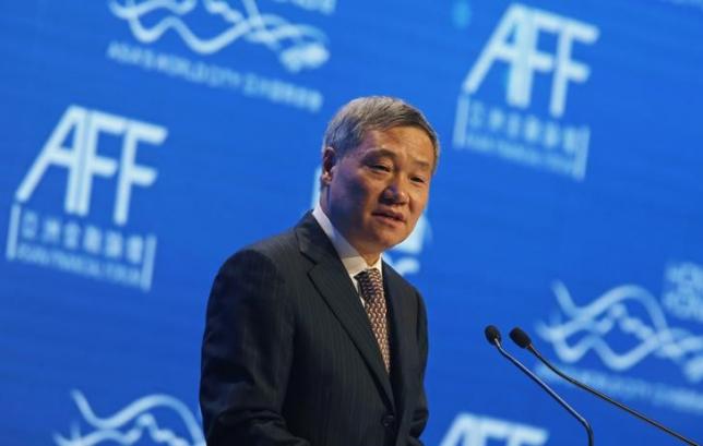 Xiao addresses the Asian Financial Forum in Hong Kong