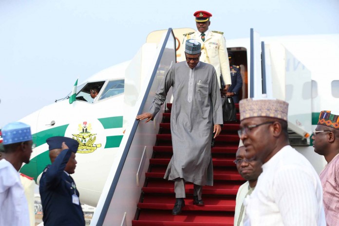 PRESIDENT BUHARI ARRIVED FROM QATAR 00