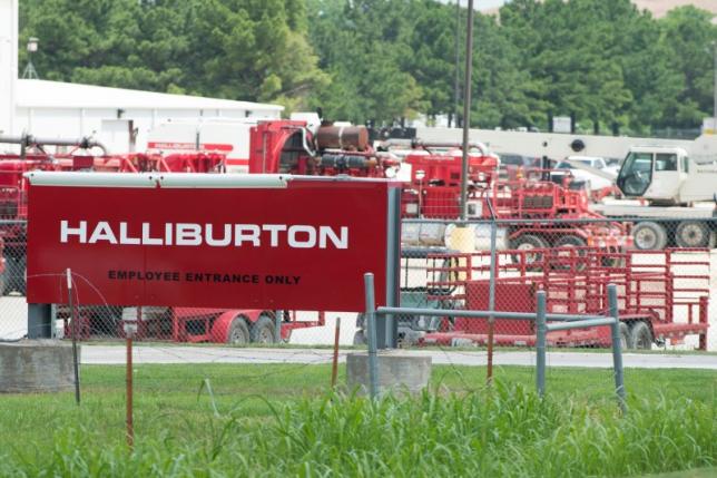 Various Halliburton equipment being stored at the equipment yard in Alvarado Texas