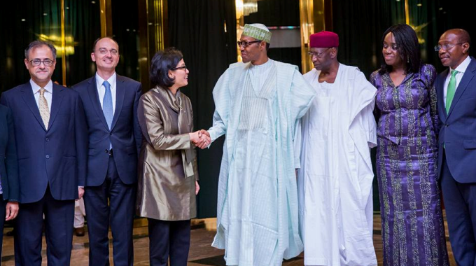 Ms. Sri Mulyani with Buhari