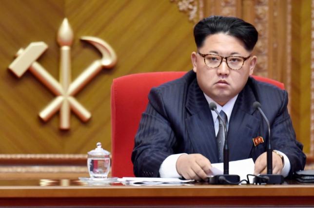 North Korean leader Kim Jong Un attends the first congress of the country's ruling Workers' Party in 36 years, in Pyongyang, North Korea