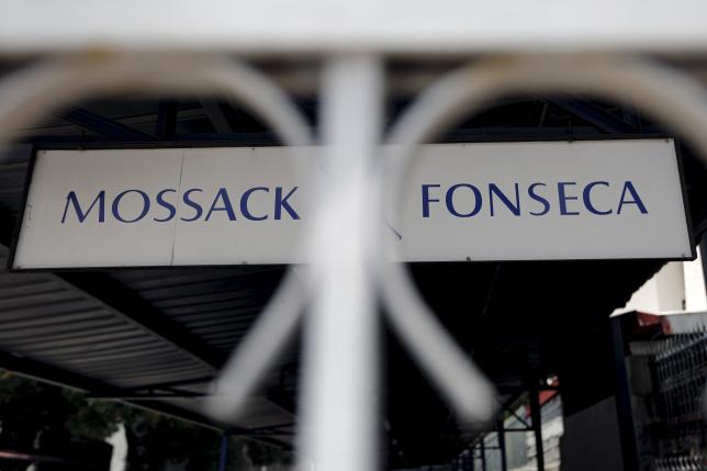 File photo of the Mossack Fonseca law firm sign in Panama City