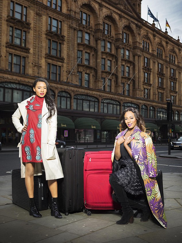 L-R Sisters Temi and Cuppy Otedola