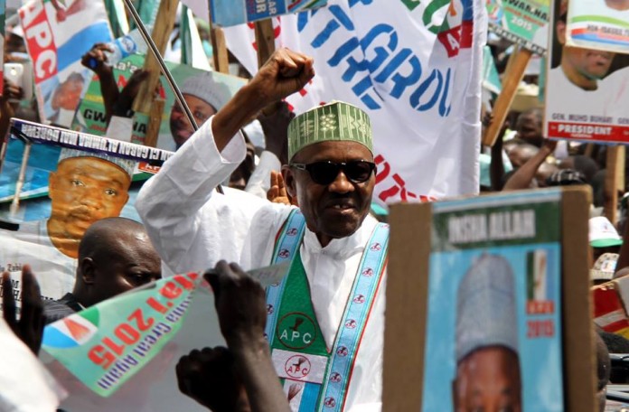 Buhari Muhammadu Presidential candidate then