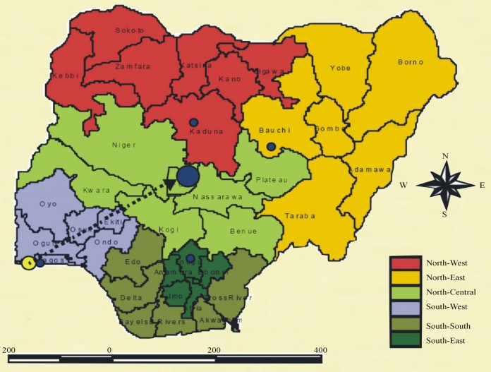 MAP OF NIGERIA THEWILL