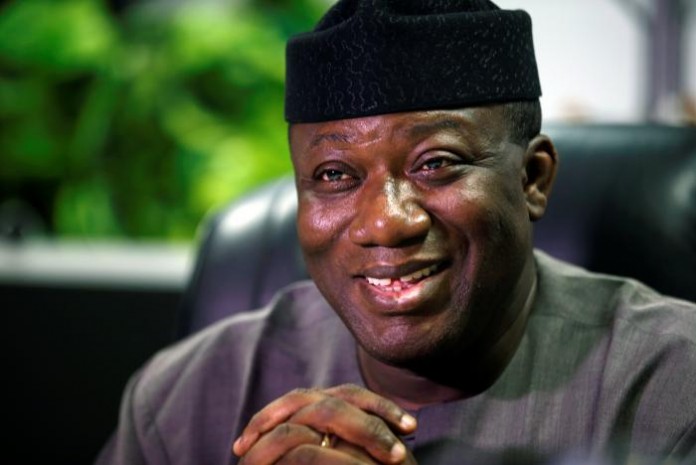 The Minister of Mines and Steel Development Kayode Fayemi speaks during an exclusive interview with Reuters in Abuja Dr. Kayode Fayemi, Ekiti State Governor.