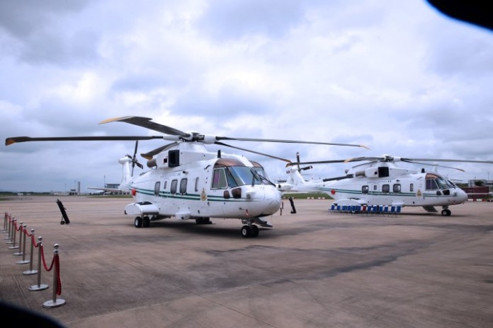 TWO PRESIDETIAL HELICOPTERS DONATED TO AIRFORCE