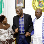 Ambode Receives Fashola In ‘Historic’ Visit, Hails Predecessor For Serving Lagos Meritoriously