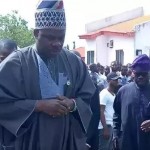 Angry Youths Collapse Canopy On Governors Amosun, Akeredolu, Others During Adeleke’s Burial