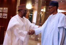 Gowon Visits Buhari In Aso Rock, Urges President Not To Relent