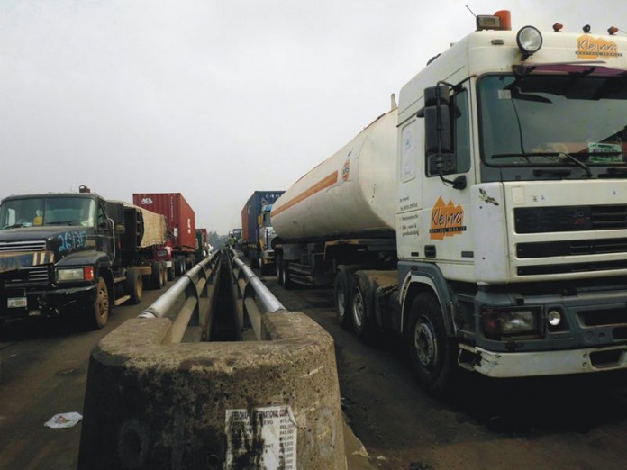Trucks on Apapa Road
