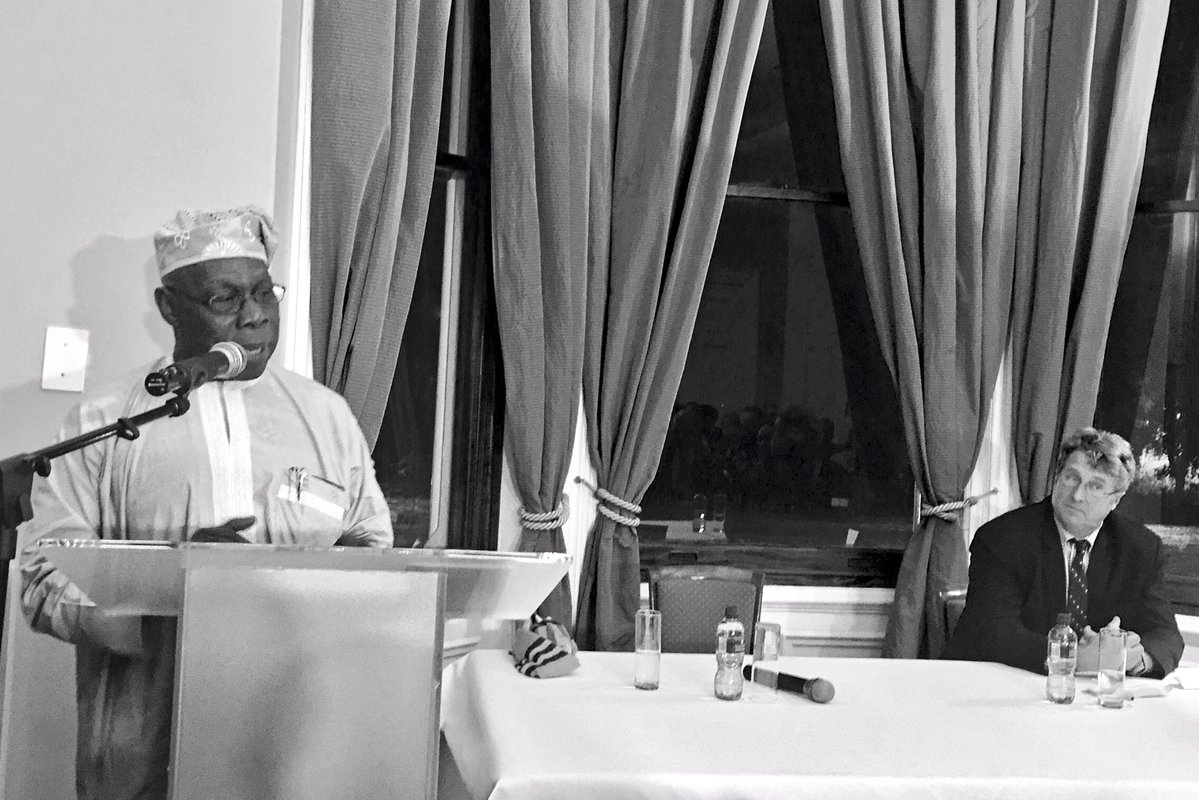 Olusegun Obasanjo at the French Embassy 2 - THEWILL NEWS MEDIA Olusegun Obasanjo at the French Embassy 2