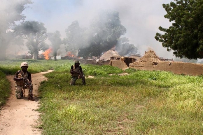 Troops-on-an-all-round-defence-while-destroying-the-terrorists-camp-e1438275595761