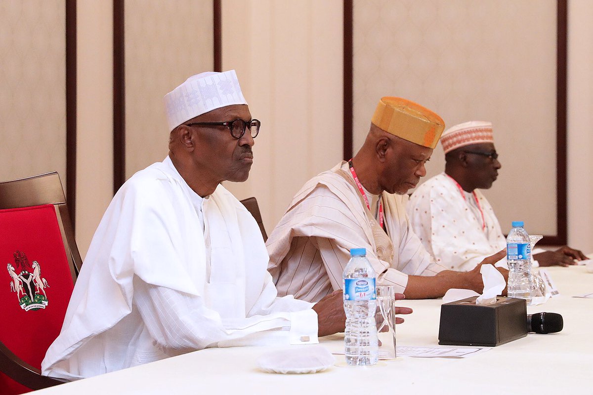 Buhari Meets PDP, APC Leaders 2