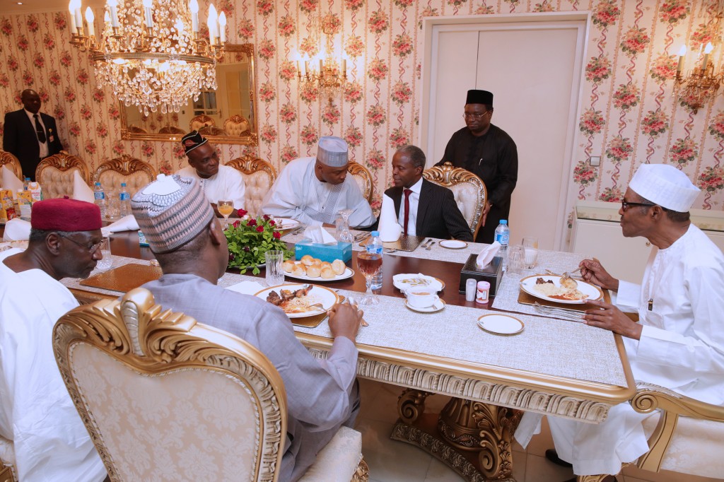 PRESIDENT BUHARI HOST NASS LEADERSHIP TO DINNER 00C - THEWILL NEWS MEDIA