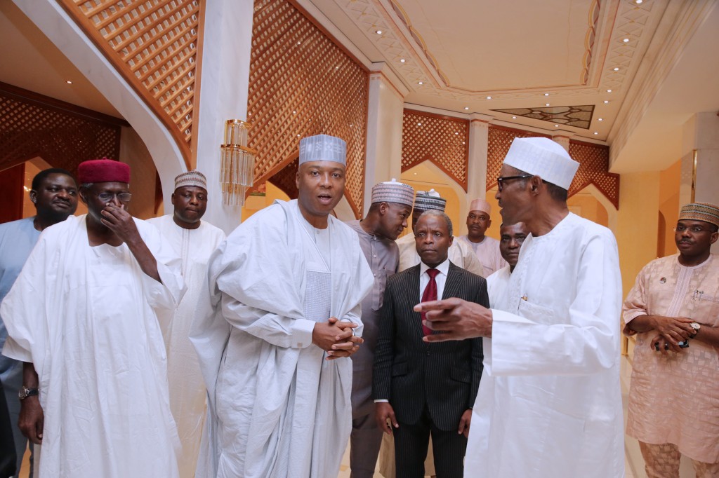 PRESIDENT BUHARI HOST NASS LEADERSHIP TO DINNER 1B - THEWILL NEWS MEDIA