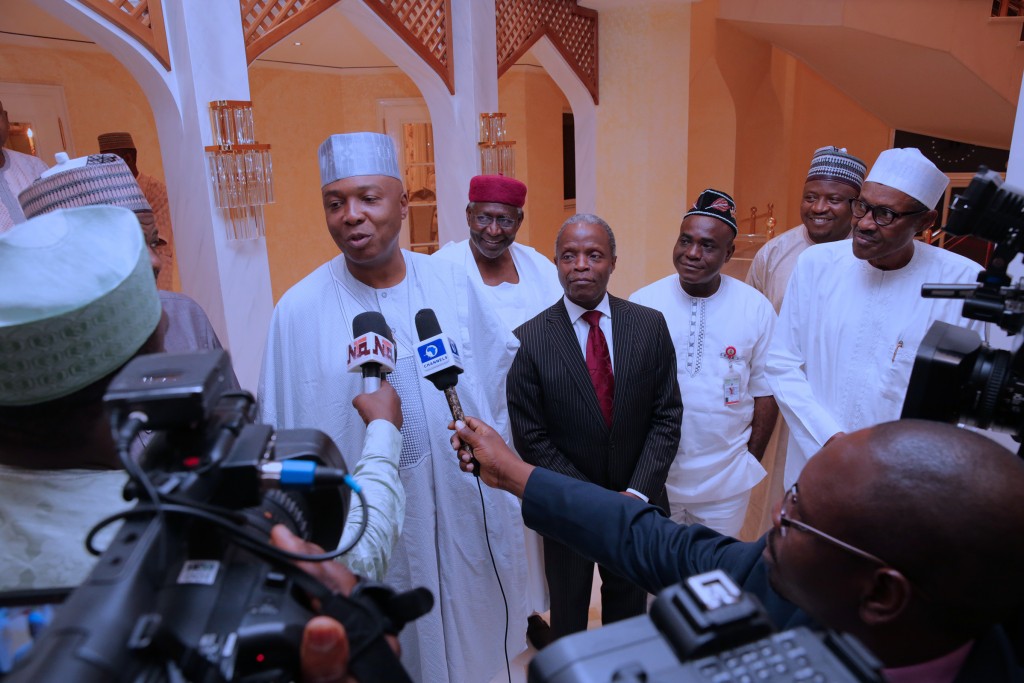 PRESIDENT BUHARI HOST NASS LEADERSHIP TO DINNER 4 - THEWILL NEWS MEDIA