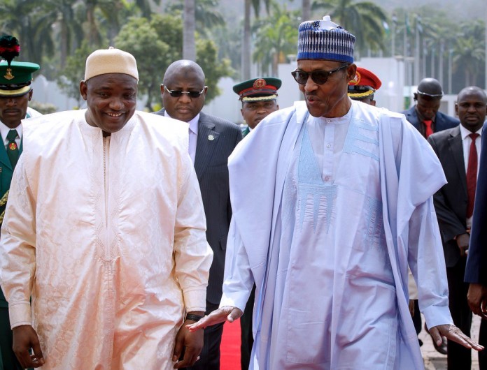 Gambian President Barrow Visits Nigeria, Meets President Buhari