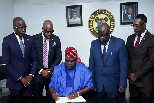 Ambode Signs N1.046tn 2018 Lagos Budget