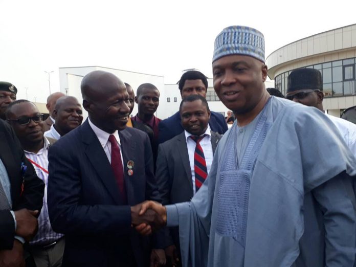 we-are-together-in-the-corruption-fight-senate-president-bukola-saraki-tells-efcc-boss-ibrahim-magu-during-his-visit-to-the-new-efcc-headquarters