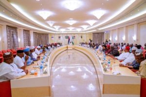 APC senators with BUhari - THEWILL NEWS MEDIA