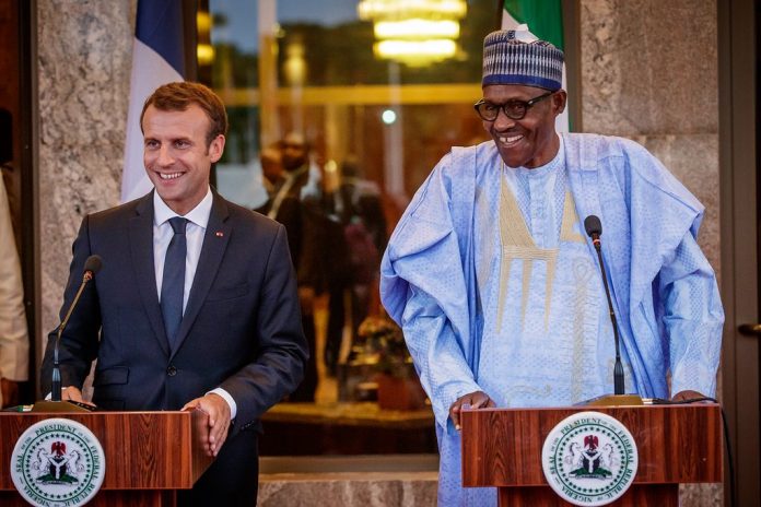 Emmanuel Macron Buhari 3