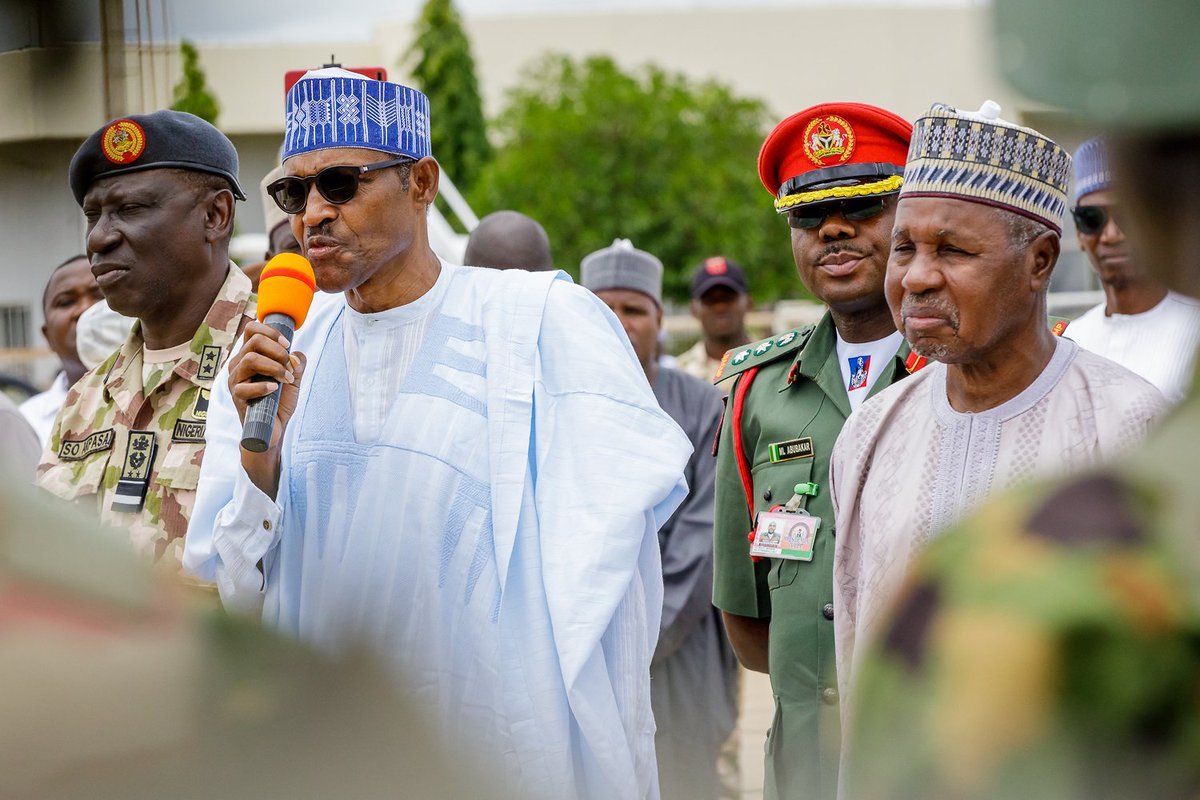 Buhari surprises troops of operations Sharan Daji, Diran Mikiya3 - THEWILL NEWS MEDIA