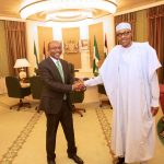 You Don’t Punish A Man Unjustly – Buhari Defends Emefiele PRESIDENT BUHARI CONGRATULATES THE CBN GOVERNOR, EMEFIELE 2B