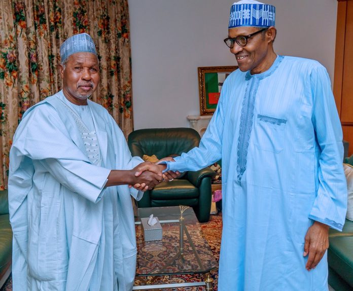 buhari with masari