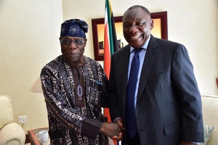 Obasanjo Visits President Ramaphosa Of South Africa 2