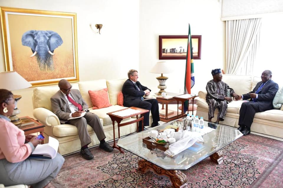 Obasanjo Visits President Ramaphosa Of South Africa 3 - THEWILL NEWS MEDIA