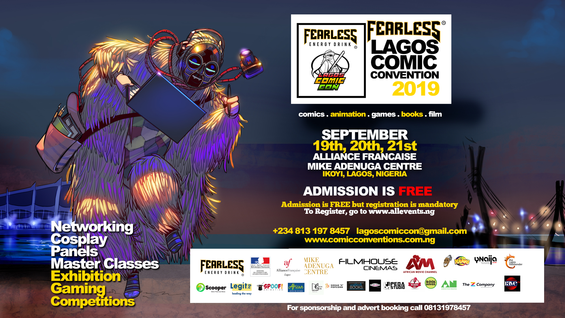 THE LAGOS COMIC CON 2019 BANNER - THEWILL NEWS MEDIA