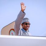 Buhari Departs for Monrovia buhari travel