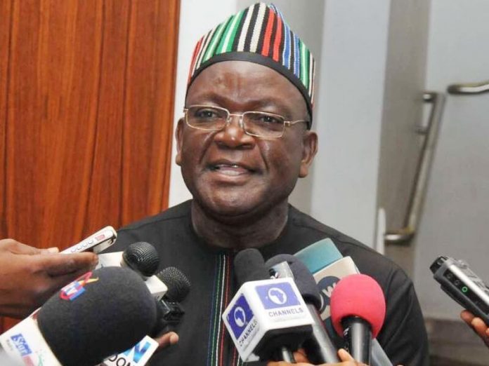 Ortom Samuel Ortom as the Governor of Benue State
