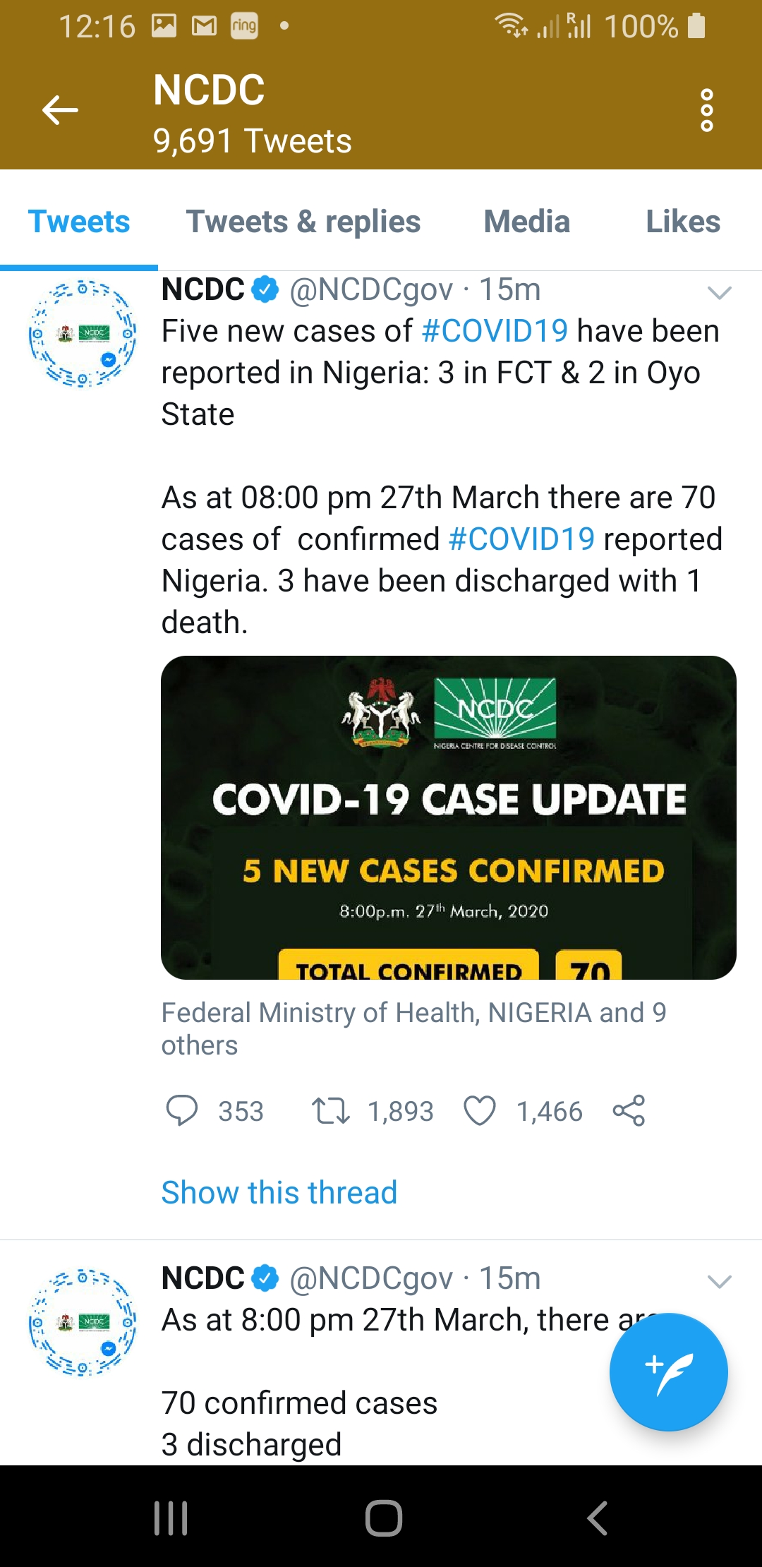 Screenshot_20200327-121641_Twitter - THEWILL NEWS MEDIA