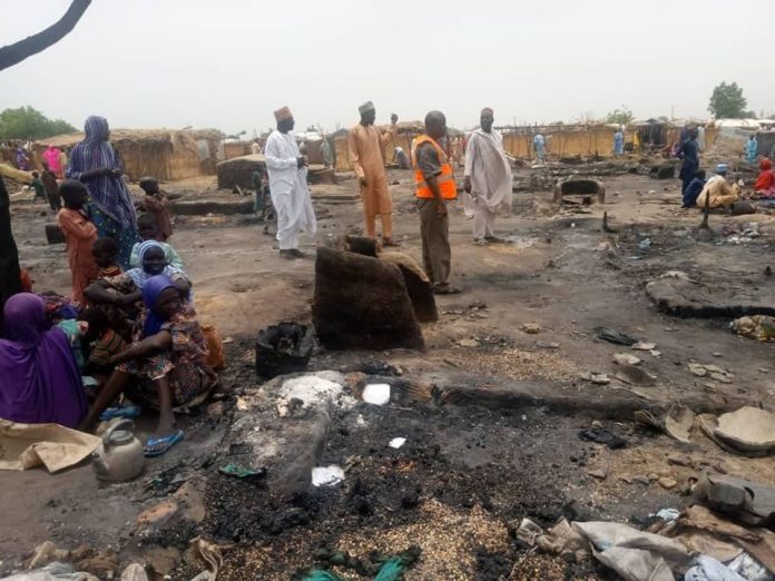 Fire Engulfs Muna IDP Camp In Borno