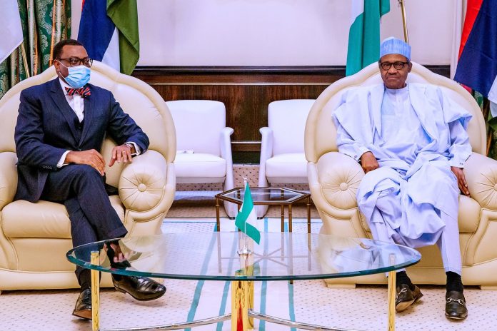 Buhari Says Stands Solidly Behind AfDB President Adesina 2