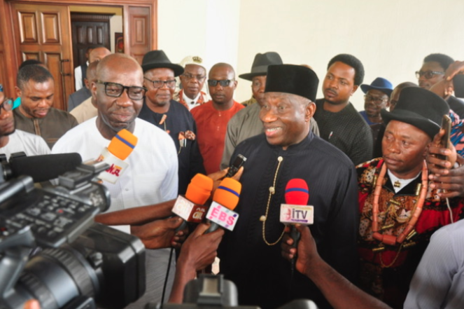 JOnathan visits obaseki - THEWILL NEWS MEDIA