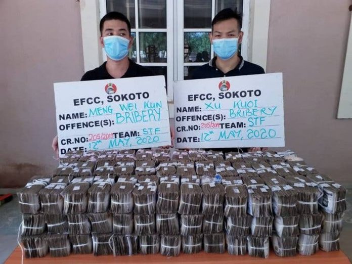 EFCC Staff Reveals How Two Chinese Attempted To Bribe Him With N50m