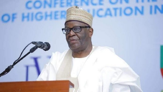 The Chief of Staff to the President, Prof. Ibrahim Gambari