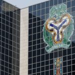 Seven Payment Service Providers Lose Operating Licence Central Bank of Nigeria's logo is seen on the headquarters building in Abuja, Nigeria January 22, 2018. REUTERS/Afolabi Sotunde - RC1D90C799D0