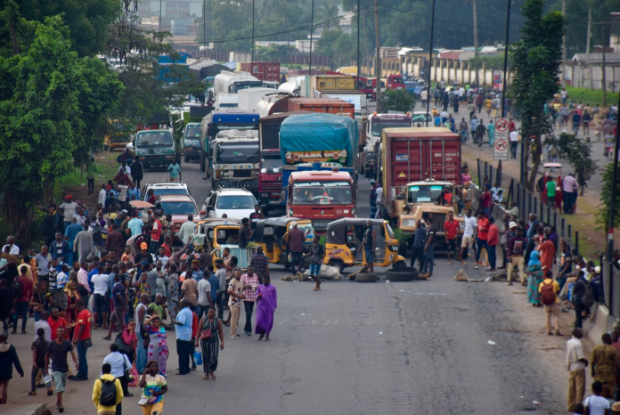 Protesters Block Roads In Ibadan