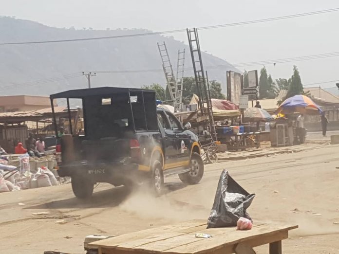 The-scene-of-the-violent-clash-between-the-traders-and-FCT-Task-Force-at-Dutse-in-Abuja
