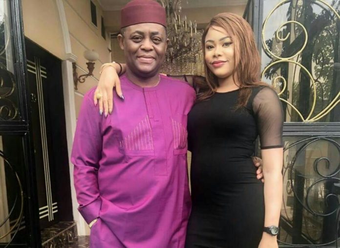 Femi Fani-Kayode with estranged wife, Precious Chikwendu | Photo Credit: WIthinnigeria